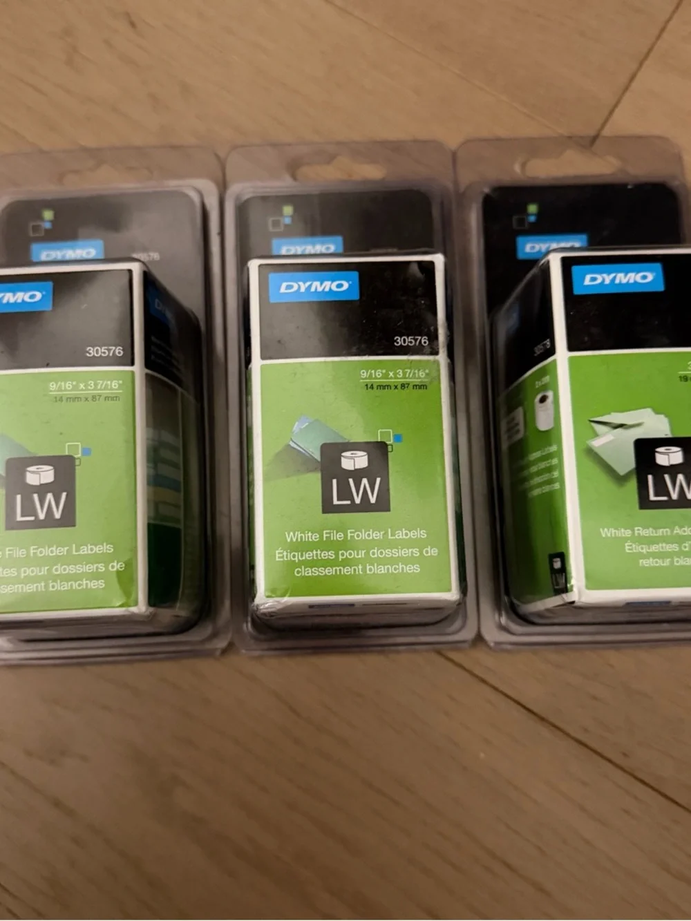 DYMO Three Pack of White Labels